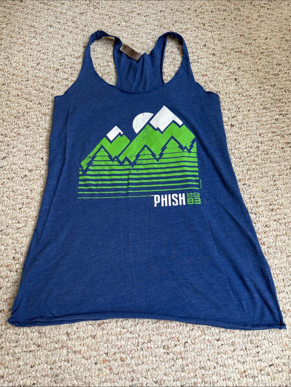 Phish 2013 racerback next level xs tank top